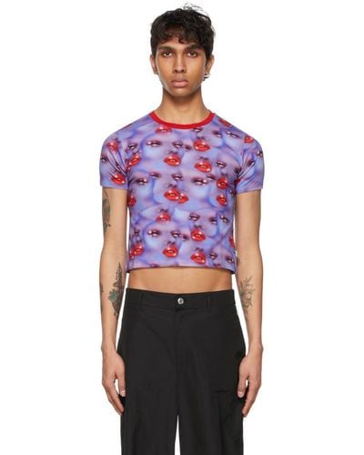 Marc Jacobs Faces Baby Tee - Purple