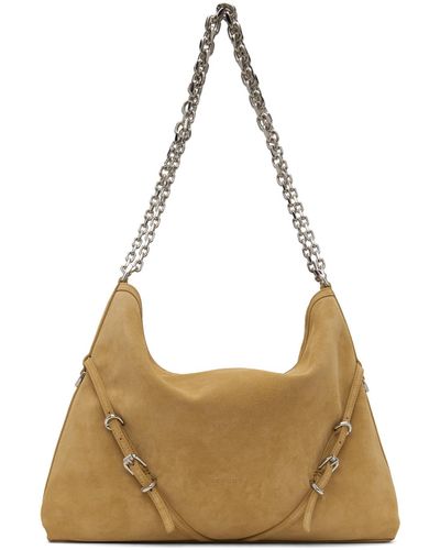Givenchy Moyen sac à chaîne brun clair à ferrures voyou - Marron