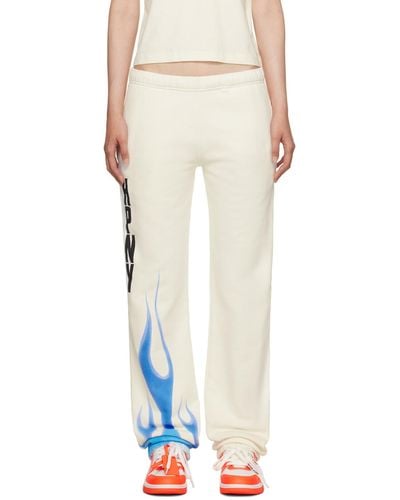 Heron Preston Heron Law Flames Lounge Trousers - White