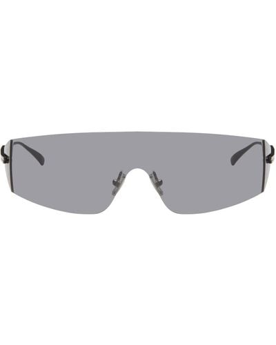 Bottega Veneta Futuristic Shield Sunglasses - Black