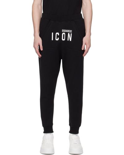 DSquared² Dsqua2 pantalon de survêtement dean noir à logo icon