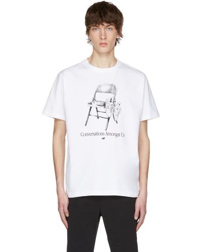 New Balance White 'conversations Amongst Us' T-shirt