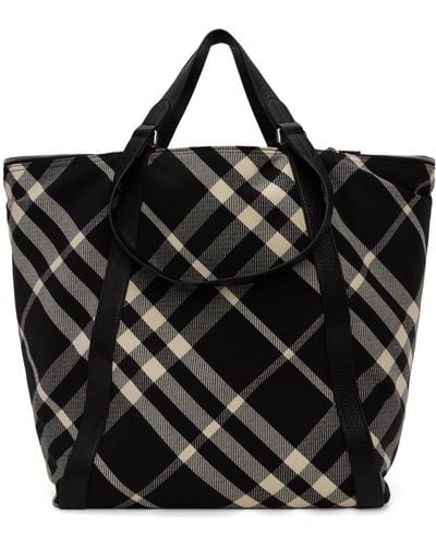 Burberry Large Field Tote - Black