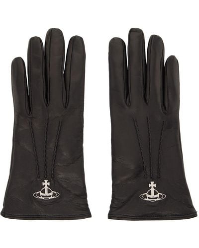 Vivienne Westwood Black Orb Gloves