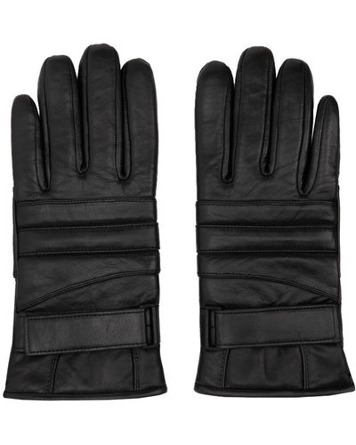 HUGO Black Sheepskin Gloves