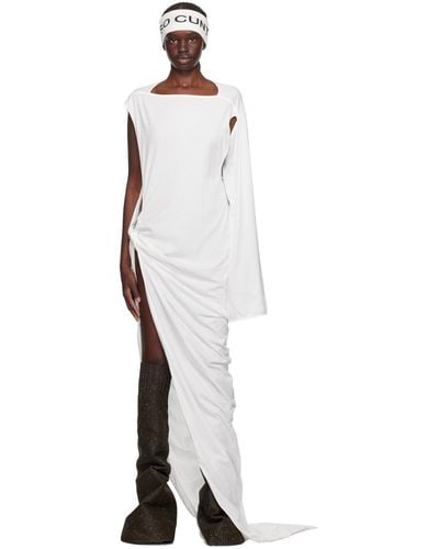 Rick Owens DRKSHDW White Edfu Maxi Dress - Black