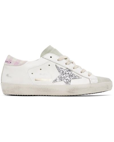 Golden Goose Ssense Exclusive White & Grey Super-star Trainers - Black