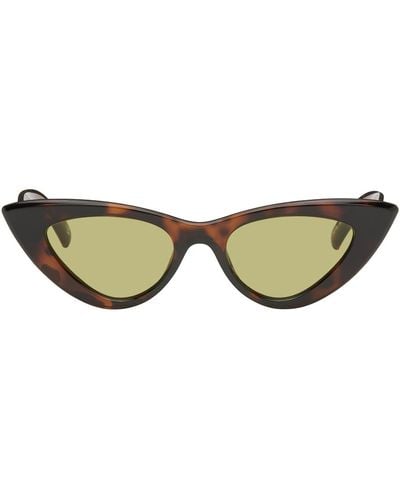 Le Specs Tortoiseshell Hypnosis Sunglasses - Black