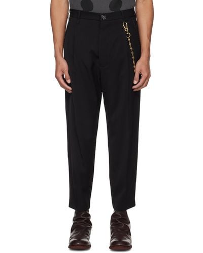 Song For The Mute Pleated Trousers - Black