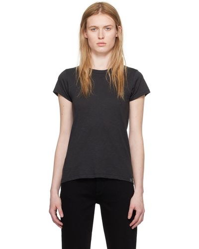 Rag & Bone Ragbone The Slub Tシャツ - ブラック