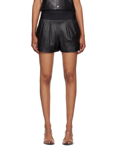 Alexander Wang Short safari noir en cuir