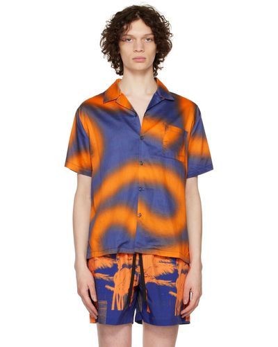 DOUBLE RAINBOUU Printed Shirt - Orange