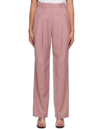 Frankie Shop Pink Gelso Trousers