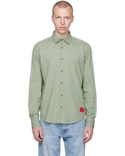 HUGO Green Patch Shirt