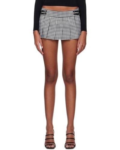 Miaou Ssense Work Capsule – Black & White Reno Miniskirt