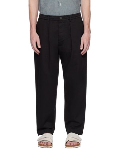 Universal Works Pleated Trousers - Black