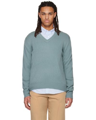 Vince Blue V-neck Sweater