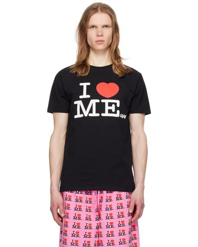 Ashley Williams T-shirt 'i heart me' noir exclusif à ssense