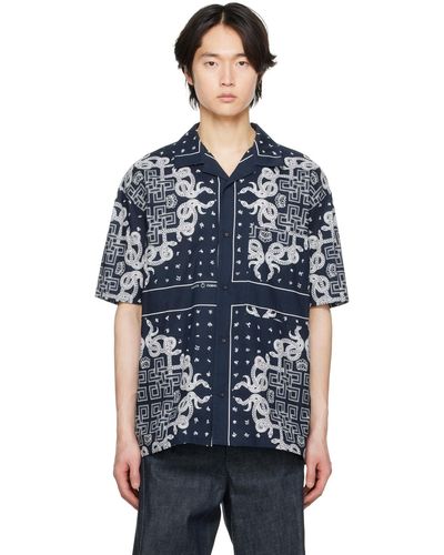 KOZABURO Bandana Shirt - Blue