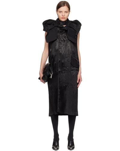 Junya Watanabe Hooded Midi Dress - Black