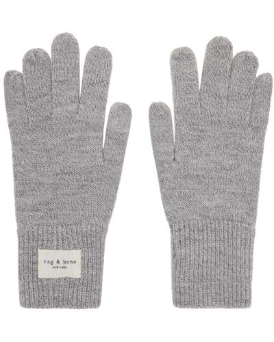 Rag & Bone Ragbone Wool Addison Gloves - Grey