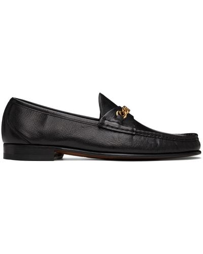 Tom Ford Black York Chain Loafers