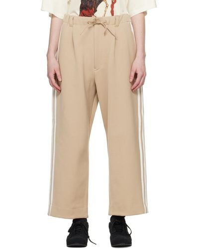 Y-3 3-Stripes Track Trousers - Natural