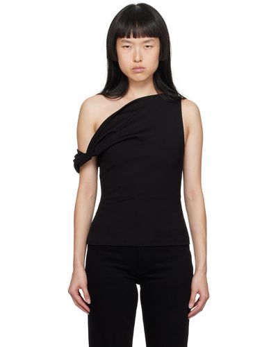 Rag & Bone Twisted Tank Top - Black