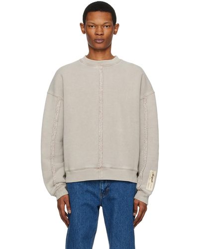 Axel Arigato Taupe Chopped Sweatshirt - Blue