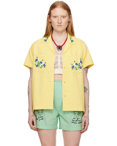 Bode Chicory Shirt - Yellow