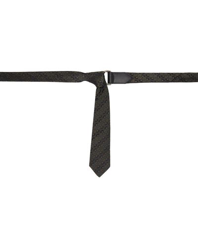 Dries Van Noten Ceinture en forme de cravate e - Noir