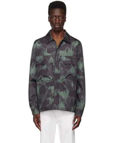 PS by Paul Smith Green & Black Printed Jacket