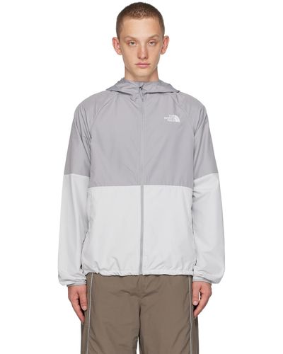 The North Face Pull à capuche flyweight gris - Blanc
