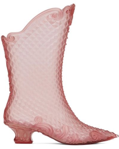Y. Project Melissa Edition Court Boots - Pink
