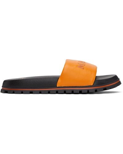Marc Jacobs 'the Leather Slide' Sandals - Black
