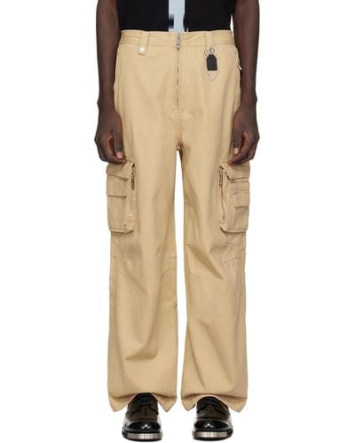 C2H4 Construction Cargo Trousers - Natural