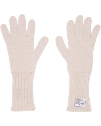 Raf Simons Brushed Gloves - White