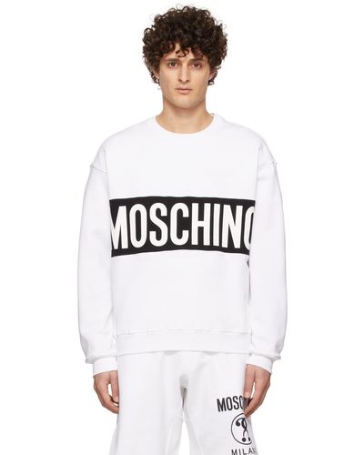 Moschino ホワイト ロゴ スウェットシャツ - マルチカラー
