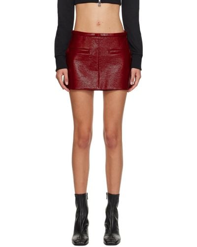 Courreges A-line Miniskirt - Red