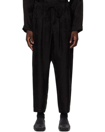 Uma Wang Pantalon pigiama noir