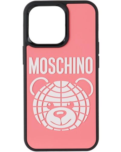 Moschino Teddy Iphone 13 Pro Max Case - Pink