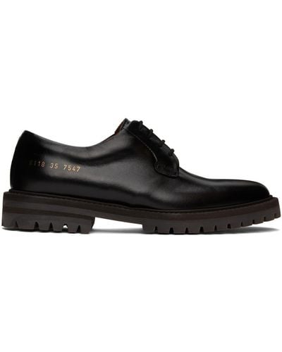 Common Projects Leather Derbys - Black