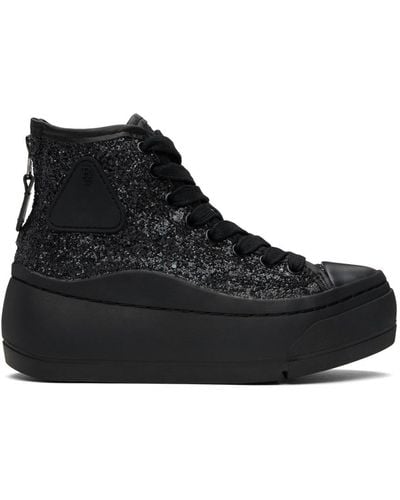 R13 Kurt High Top Sneakers - Black