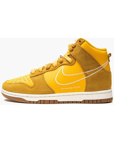 Nike Dunk High "first Use - Yellow