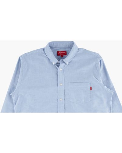 Supreme Oxford Shirt "ss 19" - Blue
