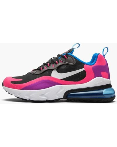 Nike Air Max 270 React Gs "hyper Pink / Vivid Purple" Shoes - Black