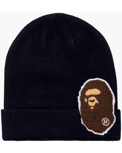 A Bathing Ape Big Ape Head Knit Cap - Black