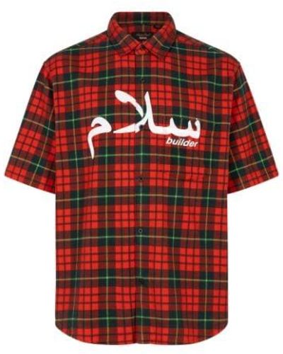 Supreme Undercover S/s Flannel Shirt "red Plaid"