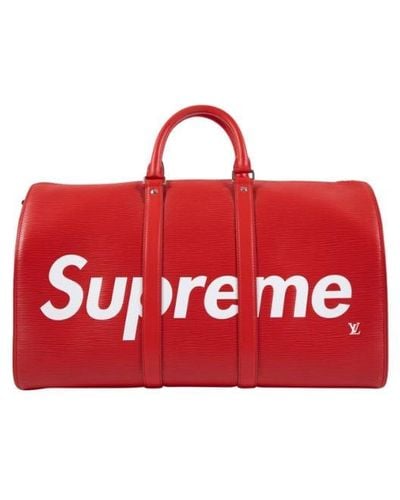 Supreme Keepall Bandouliere 45 "louis Vuitton X " - Red