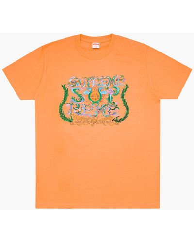 Supreme Crest T-shirt "ss 21" - Orange